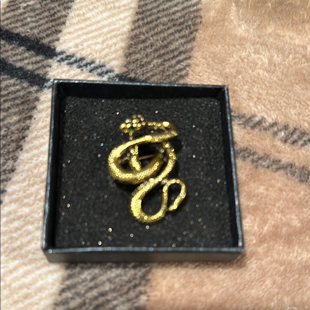 🎉HP🎉 Snake Brooch - Rustic Gold - Picture 3 of 9